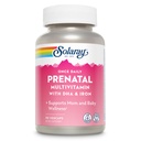 SOLARAY Einmal täglich Prenatal Multivitamin mit DHA & Eisen, Pränatale Vitamine und Mineralstoffe für Expectant Mothers, Easy Morning Herbal Blend & Whole Food Base, Lab Verified, 90 Servietten, 90 VegCaps