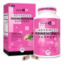 Perimenopause & Menopause Support Supplement für Damen – Multi‐Symptom Relief mit schwarzem Cohosh & Red Clover Isoflavones | Ashwagandha Adaptogen & Herbal Blend | Hormon Balance Support | 120 Kapseln