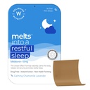 Wellbeing Nutrition Melts Restful Sleep Aid | Plant-Based Melatonin 10mg für besseren Schlaf mit Kamille, Tagara, L-Theanine | Nicht-Addictive Sleep-Aid, Safe, Natural, 30 Oral Strips