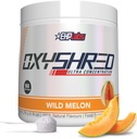 EHP Labs OxyShred Pre Workout Powder & Shredding Supplement - Preworkout Powder mit L Glutamine & Acetyl L Carnitin, Energy Boost Drink - Wild Melon, 60 Servierungen