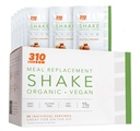 24 CT Organic Shake Box - Vegan Pflanzenprotein Pulver und Meal Ersatz Shake - By 310 Nutrition - Gluten, Dairy and Soy Free - 0g von Zucker | Keto und Paleo Friendly (Salted Caramel)