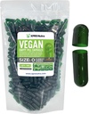 XPRS Nutra Größe 0 Leere Kapseln - 500 Graf Leere Vegan Kapseln - Vegetarische Pillen - DIY Gemüse Kapsel Füllung - Veggie Pillen Kapseln für Do-It-Yourself Ergänzungen (Forest Green)