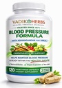 Vadik Kräuter Blutdruckformel mit Ashwagandha und Amla | Unterstützt normale Herz-Kreislauf- und Kreislaufgesundheit -Vitamine & Kräuter unterstützen normale Herzgesundheit | 120 vegetarische Kapseln |