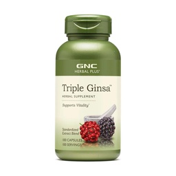 GNC Kräuter Plus Triple Ginsa Supplement, unterstützt Vitalität, 100 Portionen