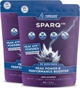 SPARQ Peak ATP Power & Performance Booster – 500mg ATP, D-Ribose, DMG & NAD+ – steigert Muskelmasse, Energie, Stamina, Stärke & Erholung – Koffeinfreies Pre-Workout-Pulver – 60 Servierungen – Entflammt