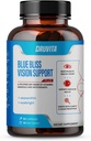 Blue Bliss Vision Support - Eye Vitamins with Lutein, Biotin, Bilberry and Zeaxanthin - Vitamin Supplement for Vision Health and Preservation for Adults Seniors 60 Veggie Capsules 30 Day Supply