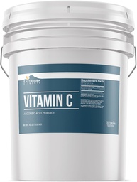 Erdnährstoffe Vitamin C Pulver (5 Gallon), Ascorbinsäure, Beilage & Reiniger