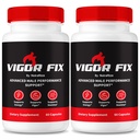 (2 Pack) Vigor Fix Male Supplement, VigorFix Pillen für Männer, tägliche Ernährung für allgemeine Gesundheit und Wellness, Vigor Fixed Support Kapseln für Vertrauen und Energie, Bewertungen (120 Kapseln)