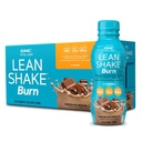 GNC Lean Shake Burn mit Koffein, Meal Ersatz, Schokolade Mocha, 25g Protein, Klinisch bewährte Gewichtsmanagement, bereit zu trinken, Zero Added Sugar, 14 oz Flaschen, Packung von 12