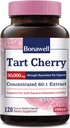 Bonawell Tart Cherry Capsule 60:1 Extract, 30000mg Strength, Made from Montmorency Tart Cherries, Powerful Uric Acid Cleanse, Mobility, 4 Month Supply, 120 Capsules