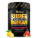 ALPHA LION Superhuman Extreme High Stim Pre Workout Powder, Beta Alanine, L-Taurine & 356mg Tri-Source Koffein für nachhaltige Energie, Nitric Oxide & Citrulline für Pumpe (21 Servings, Slaughtermelon)