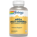 Solaray Mega Multi Mineral, Daily Mineral Complex mit Calcium, Eisen, Magnesium, Zink und mehr in hochabsorbierbaren Chelatformen, Gesamtgesundheit und Immununterstützung, 50 Servierungen, 200 Kapseln