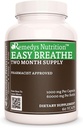 Remedys Ernährung Easy Breathe | 1.000 mg, 60 Vegan Kapseln Proprietäre Kräuter Nahrungsergänzung | Zwei Monate Versorgung