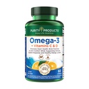 Reinheit Produkte - Omega-3 Plus Vitamin C & D, 60 Softgele