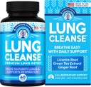 Lung Support Supplement - Natürliche Kapseln für Lung Cleanse und Detox - Made in USA - Respiratory System; Mucus Clear - Vegan Supplement für Lung Detox; Respiratory Support - 60 Kapseln