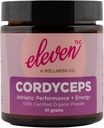 Eleven TLC - Cordyceps Pilzpulver | 100% Organic | Athletic Performance + Energy | US Grown | GMO Free | Non - Reactive Glass Container | 41g | 20 Portionen