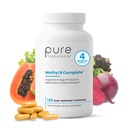 Pure Therapro Rx Methylierte B Complex Vitamine Made in USA, 4 Monate Versorgung | Methyl B Complete Quatrefolic 5-MTHF Folate, B12 Methylcobalamin, TMG Trimethylglycine, Methylfolate | Pharm Grade