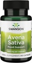 Swanson Full Spectrum Avena Sativa (Green Oat Grass) - Kräuterergänzung Förderung Nervous System Gesundheit - Natürliche Formel Unterstützung Gesamt Wellness - (60 Kapseln, 400mg Jeder)