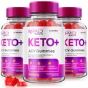 NutraRize (Pack mit 3 geippten Ergebnissen Keto+ACV Gummis für Fortgeschrittene Gewichtsverlust, Ripped Ergebnisse Bewertungen (180 Gummi)