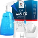 Medi Grade Ear Cleaning Kit inkl. Ear Cleaner Bottle, Becken mit Quad-Stream-Tipp - Earwax Removal Kit für verbesserte Hörklarheit - Ear Wax Removal Tool for Ear Hygiene