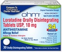 Ohm Loratadine 10 mg Allergy Medicine - Non Drowsy Allergy Relief, 24 Hour Antihistamine, Orally Disintegrating Tablets, effektives Relief, für Alter 6 und bis 30 Count