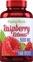 Piping Rock Himbeere Ketone 500mg | 160 Kapseln | Non-GMO & Gluten Kostenlose Ergänzung