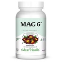Magnesium B6 Mag 6 Magnesium Glycinat mit Vitamin B6 Förderung gesunder Knochenmineralisierung, Unterstützung Nerve & Muskelfunktion, Energie Metabolismus - Non-GMO, Vegan, Glutenfrei, Kosher 60 Kapseln