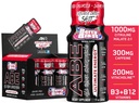 Alle Schwarz Alles Energie Schüsse | 12 Pack | 300mg Koffein | Berry Blast | Zero Sugar | Energy Focus Supplement | Nootropic Blend für Gym oder Arbeit