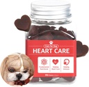 Dr.by HeartUp Herzpflege-Ergänzungen für Hunde und Welpen – Weiche Kauen für Hunde mit Kolostrum, L-Carnitin und Coenzym Q-10-2.82 Unze (80g), 70 Cheese Flavored Soft Chews