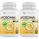 Liposomales Vitamin C 1400mg pro Servierung - Hohe Absorption Ascorbinsäure, Lypo-Spheric Vitamin C Complex Immununterstützungsergänzungsmittel w/Powerful Antioxidants und Collagen Booster, (180 Veggie Caps 2 Pack)