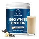 MRM Nutrition Egg White Protein | Vanilla Flavored | 23g fettfreies Protein | mit Verdauungsenzymen | Höchster biologischer Wert | Klinisch getestet | 10 Servicings