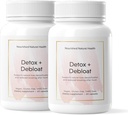 Nourished Natural Health Detox + Debloat - Milk Thistle & Dandelion Root Vegan Ergänzung für Frauen - Bloating Relief & Digestion Support - 120 Kapseln