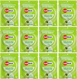 SaltStick Elektrolyt FastChews - 120 Count Green Apple Flavor - Elektrolyt Tabletten für Hydration, Salz Tabs - 10 Count (Pack von 12)
