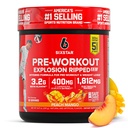 Six Star Pre-Workout Explosion, Peach Mango (30 Servierungen) - Preworkout Energy Powder Supplement for Men & Women - Pre Workout Drink Mix mit Kreatin & Beta Alanine - Sporternährung Produkte