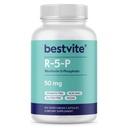 BESTVITE Riboflavin-5-Phosphate 50mg (120 vegetarische Kapseln) - No Stearates - Vegan - Non GMO - Glutenfrei - Bioaktive Form von Vitamin B2
