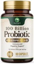 Probiotics 100 Billion CFU - 16 Probiotische Strains mit Präbiotika - Unterstützt Immune, Gut Health, PH, Okzialer Verbrauch, Gas & Bloating - Beilage für Frauen & Männer, Regal Stabil - 60 Kapseln