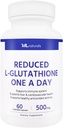 ML Naturals L-Glutathion 500mg pro Kapsel, 120 pflanzliche Kapseln- Immununterstützung, Antioxidans und Detoxification, NSF-Certified & cGMP-Compliant.