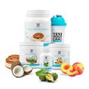 Detox Plus Kit, Daily Cleanse Pure Fiber Meal Ersatz Getränke Mix, Shake Booster & Supplement, Body Cleanse Kit für Männer und Frauen, Daily System Cleanse - Dulce de Leche, Peach Lemonade