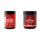 Six Star Elite Series 100% Whey Protein Plus Triple Schokolade 1.8lbs und 100% Kreatin Monohydrat Pulver Unflavored 60 Servierungen