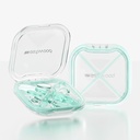 Kleine Pille Box, niedliche Pille Fall für Geldbeutel, Reise Pille Organizer, Tägliche Pille Tablettenhalter für Medikamente, Vitamine, Fischöl, Nahrungsergänzungsmittel (Grün)