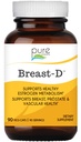 Brust D von Pure Essence - Natürliche Ergänzung für Estrogen Balance, Hormon Akne und Menopause Unterstützung mit Vitamin D3, Calcium, Grüner Tee & Lycopin - 90 Kapseln