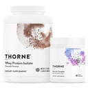 THORNE - Whey Protein Isolate (Chocolate, 31.9 Oz) & Amino Complex (Berry, 8 Oz) Bundle - Unterstützt Muskelreparatur & Erholung - NSF zertifiziert für Sport - Glutenfrei, Soy Free
