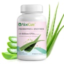 AloeCure Daily Probiotics 10 Billion CFU für Verdauungsunterstützung 8 Strains, 6 Präbiotika & Enzyme - Verdauungsergänzung mit Bromelain für Frauen & Männer - Gut-Unterstützung, Verdauungshilfe, 30 Caps