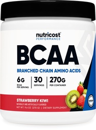Nutricost BCAA Pulver (Strawberry Kiwi, 30 Servierungen) - Optimal 2:1:1
