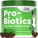 Probiotika für Hunde mit 4 Billion CFU, 90 Probiotic Dog Chews für alle Rassen - Hilft, Durchfall zu verhindern, Verbesserung Gut Gesundheit und Verdauungssystem