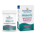 Nordic Naturals Nordic Flora Probiotic Women's Balance - 30 Kapseln - 12 Probiotische Strains mit 60 Milliarden Kulturen - Darmunterstützung, Vaginale Gesundheit - Vegan - 30 Servierungen