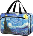 Naanle Pille Organizer Tasche Reisen Pille Flasche Medizin Organizer Home Aufbewahrung medizinische Tasche für Vitamin-Ergänzungen, Van Gogh die Starry Night Leere Erste Hilfe Tasche für Auto Camping, 1.0 Zähler