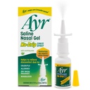 Ayr Saline Nasal Gel No-Drip Sinus Spray mit beruhigender Aloe Vera, 0,75 Fl Oz Sprühflasche, (Pack mit 1)