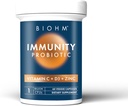 BIOHM Immunität Probiotic mit Vitamin C, D3 & Zink, 1 Billion CFU (60 Kapseln) Tägliche Probiotika für Frauen und Männer, Verdauungs- und Immununterstützung, Vegan, Glutenfrei und Non-GMO