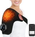 Comfytemp Cordless Shoulder Heizkissen für Rotator Cuff Pain Relief, Elektrische beheizte Schulterstütze Wrap App Control Wireless, Geschenke für Mom Dad, 9 Wärme 10-30 Timer (No Massage S/M)